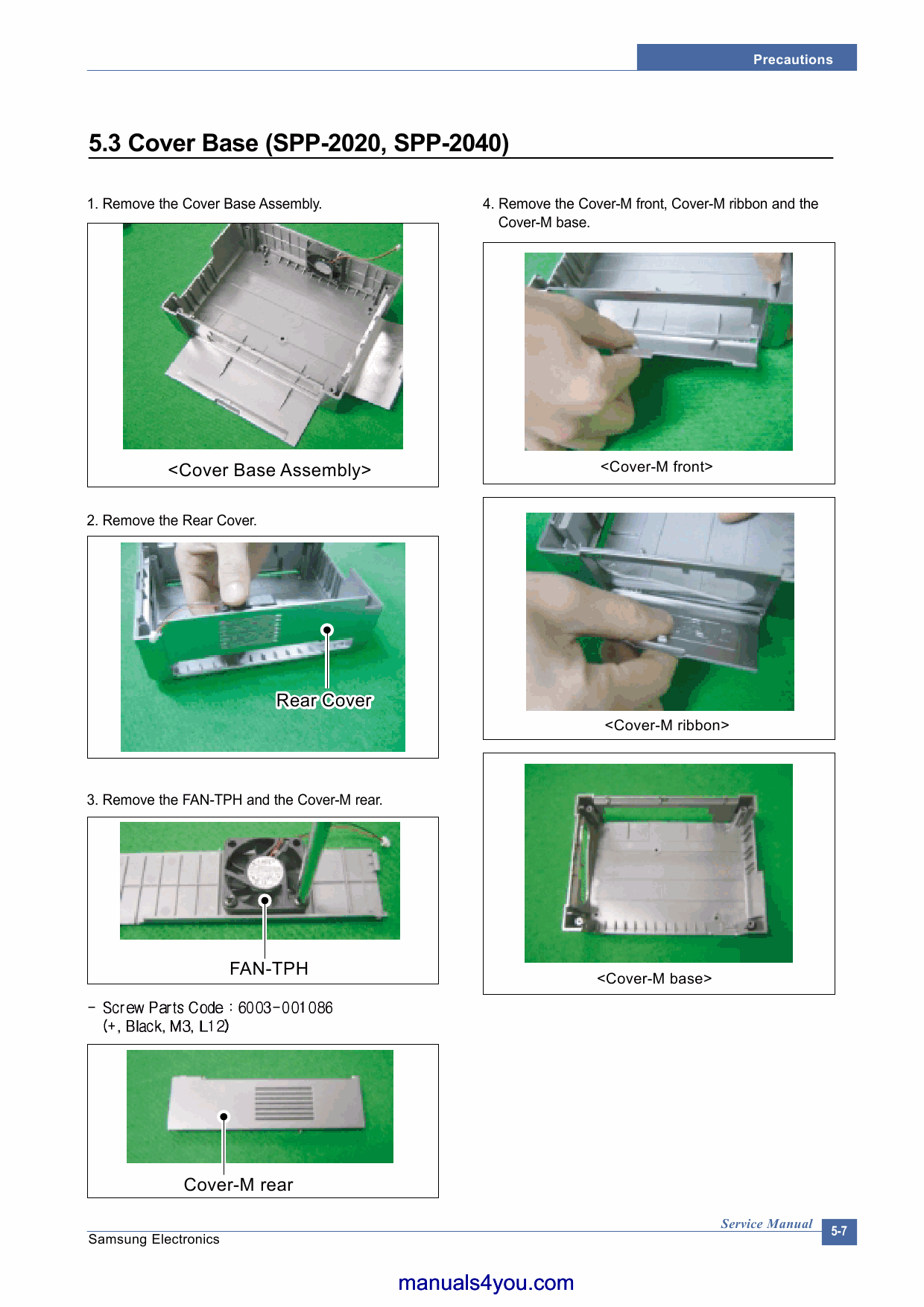 Samsung Photo-Printer SPP-2000 2040 Parts and Service Manual-2